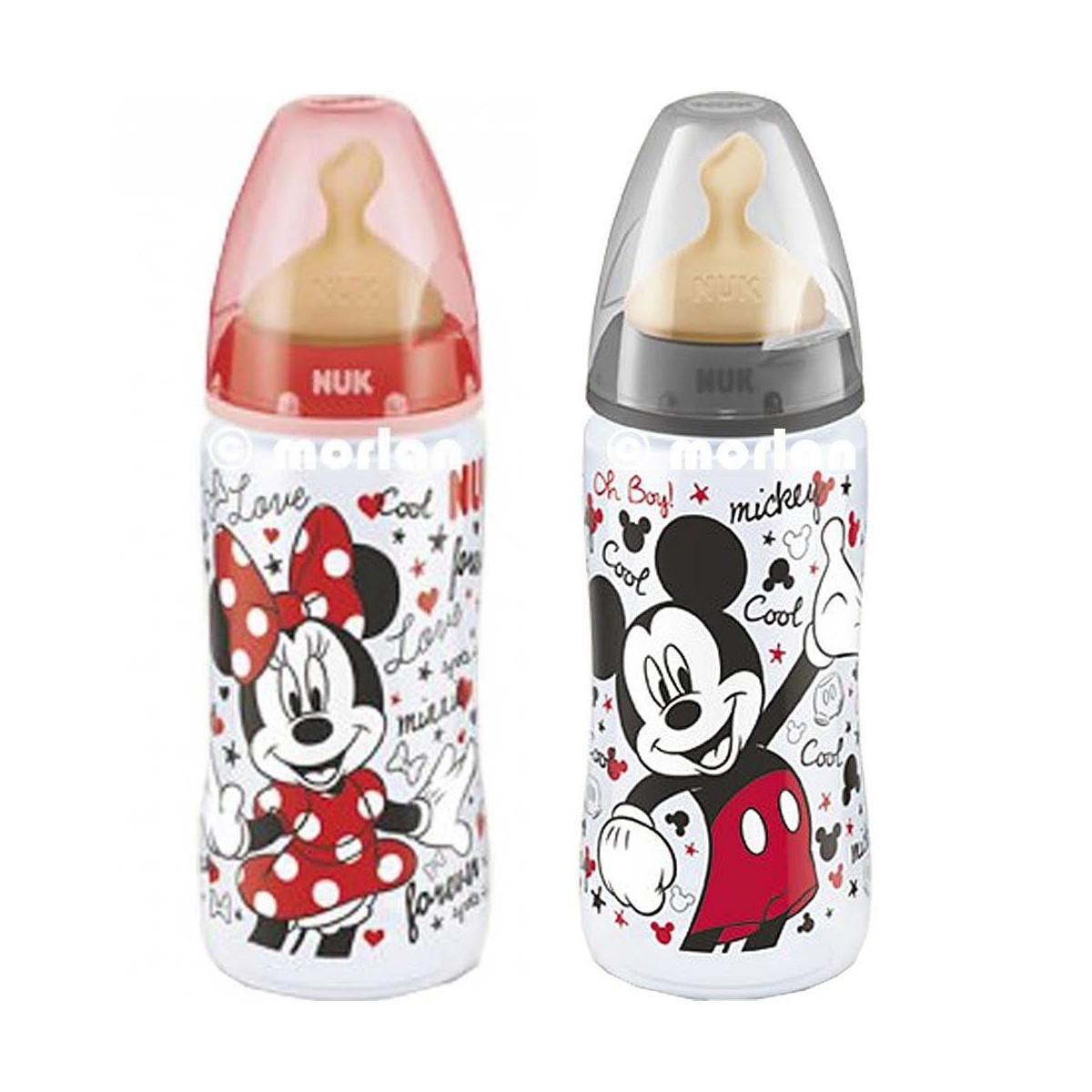 Biberon Mickey Mouse Latex Nuk 618 Meses 300ml