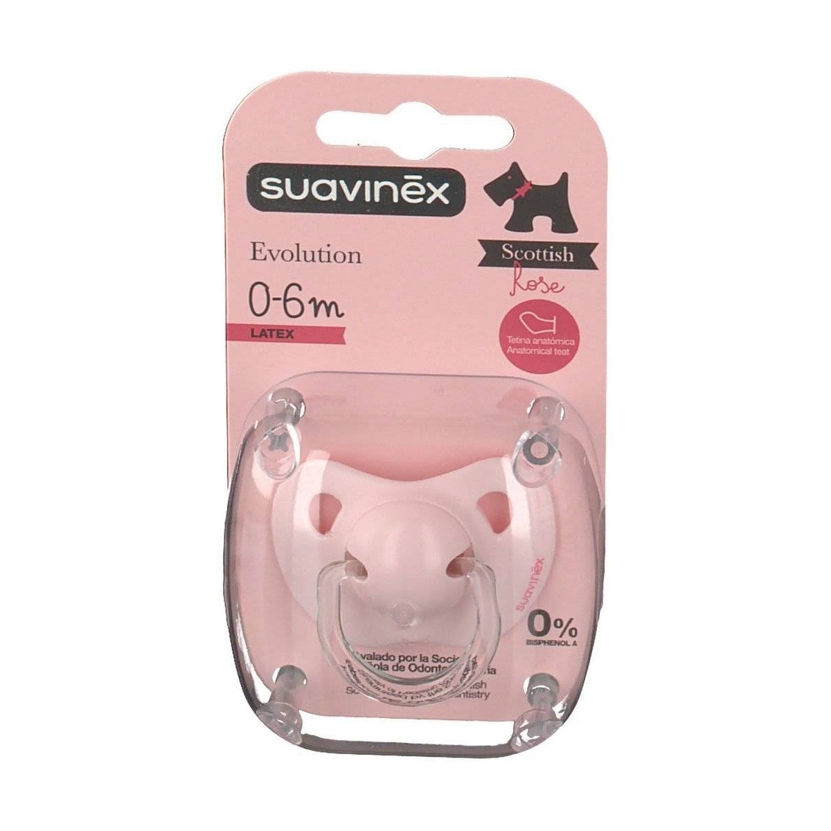 Chupete Suavinex Evolution 06 Rosa Latex