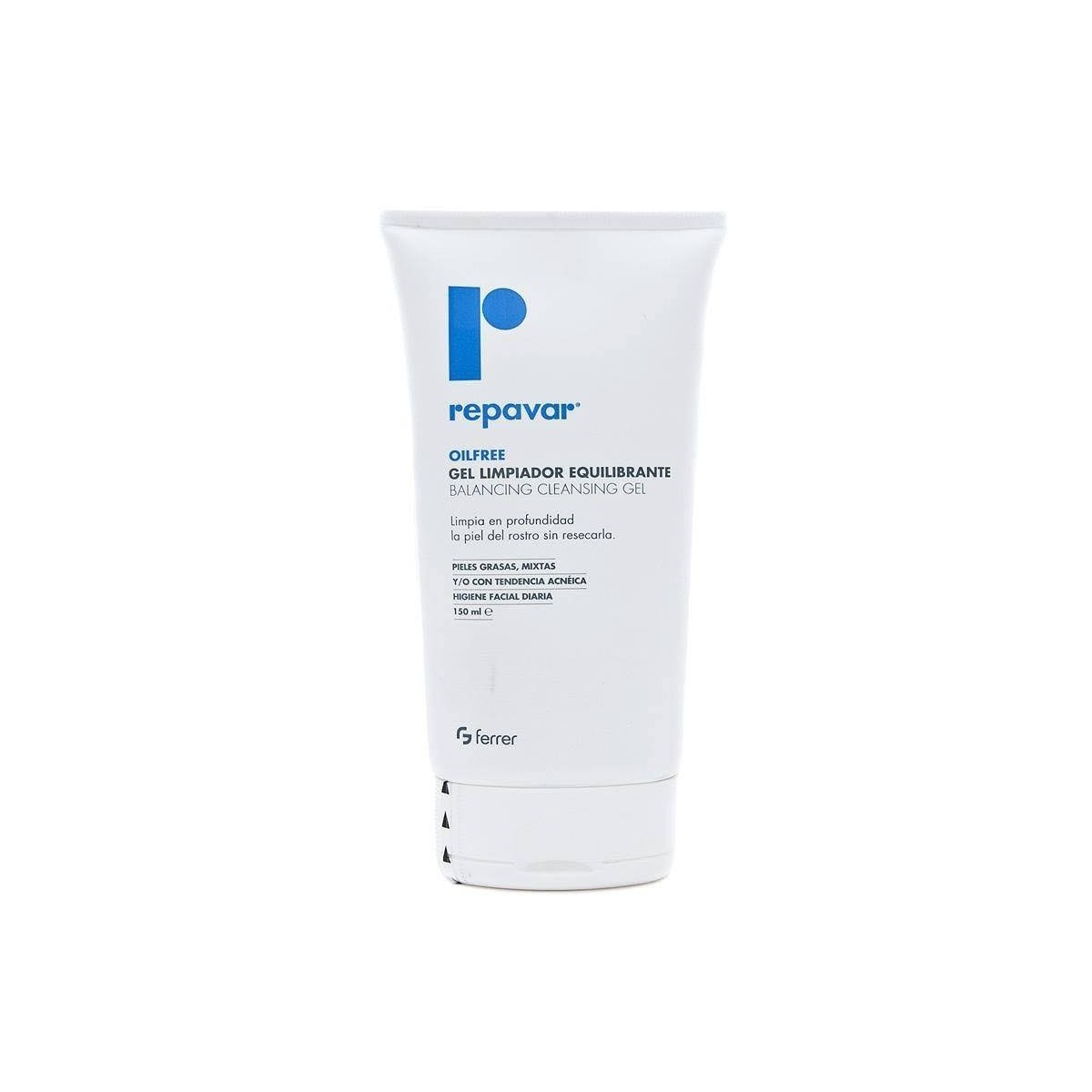 Repavar Oilfree Gel Limpiador Equilibrante 150 ml