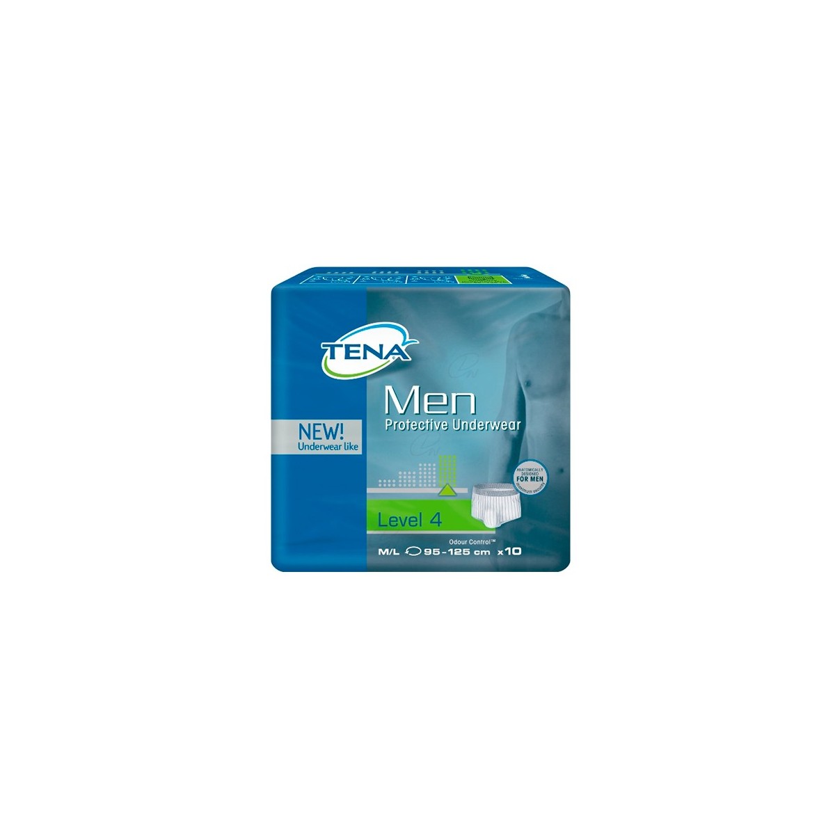 TENA MEN PROTECTIVE UNDERWEAR L4 M L 10 UDS