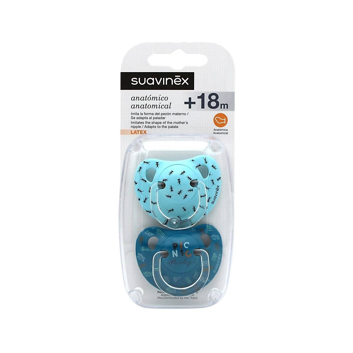 Suavinex Chupete Anatomico Latex 12 Meses 2 U