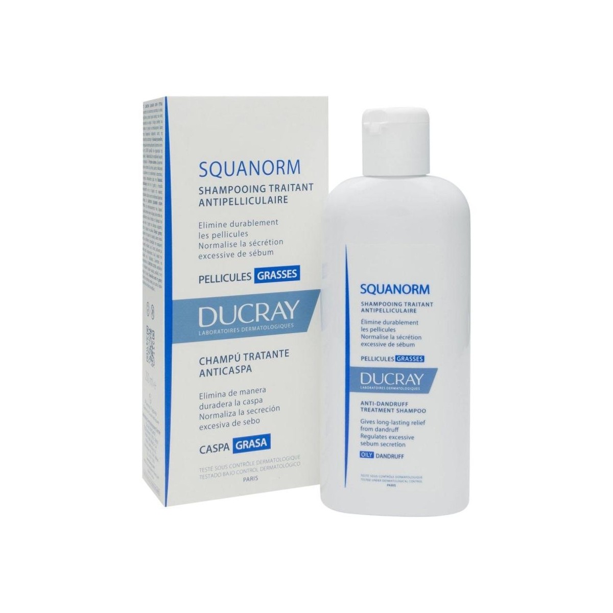 Ducray Champú Squanorm Caspa Grasa 200 ml