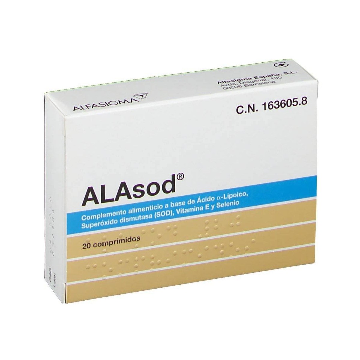 ALAsod 20 Comprimidos