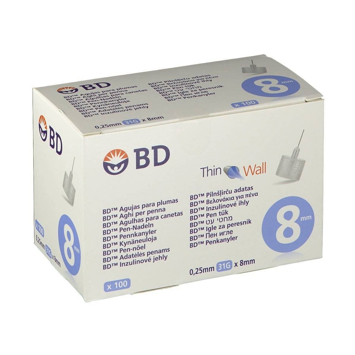aguja para Plumas Esteril BD 31 g 025 mm x 8 mm...