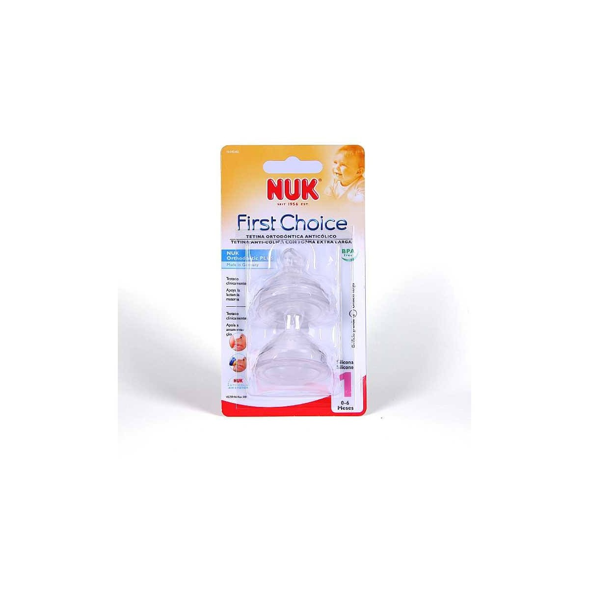 Nuk Tetina Silicona First Choice Talla 1L 2...