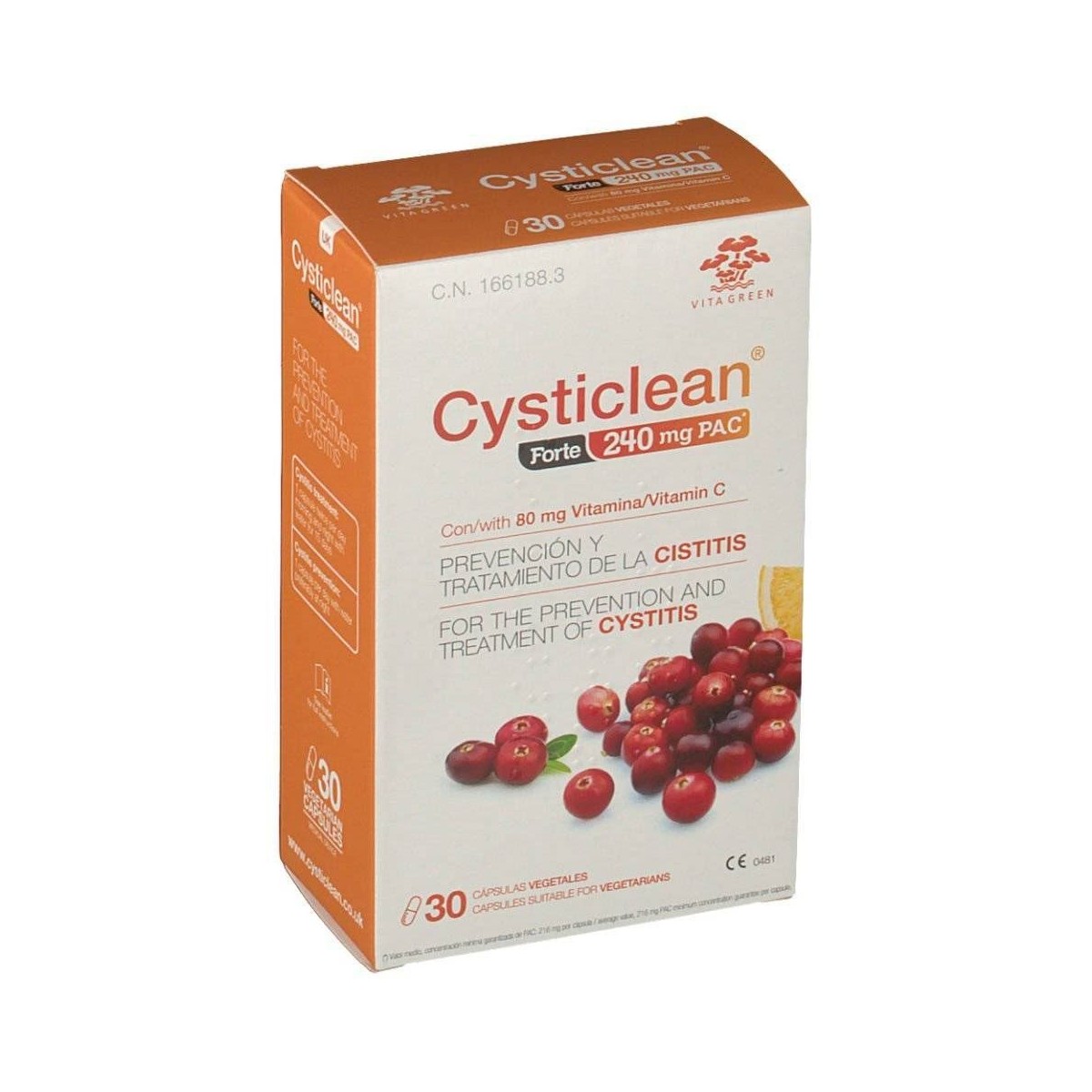 Cysticlean Forte 30 cápsulas