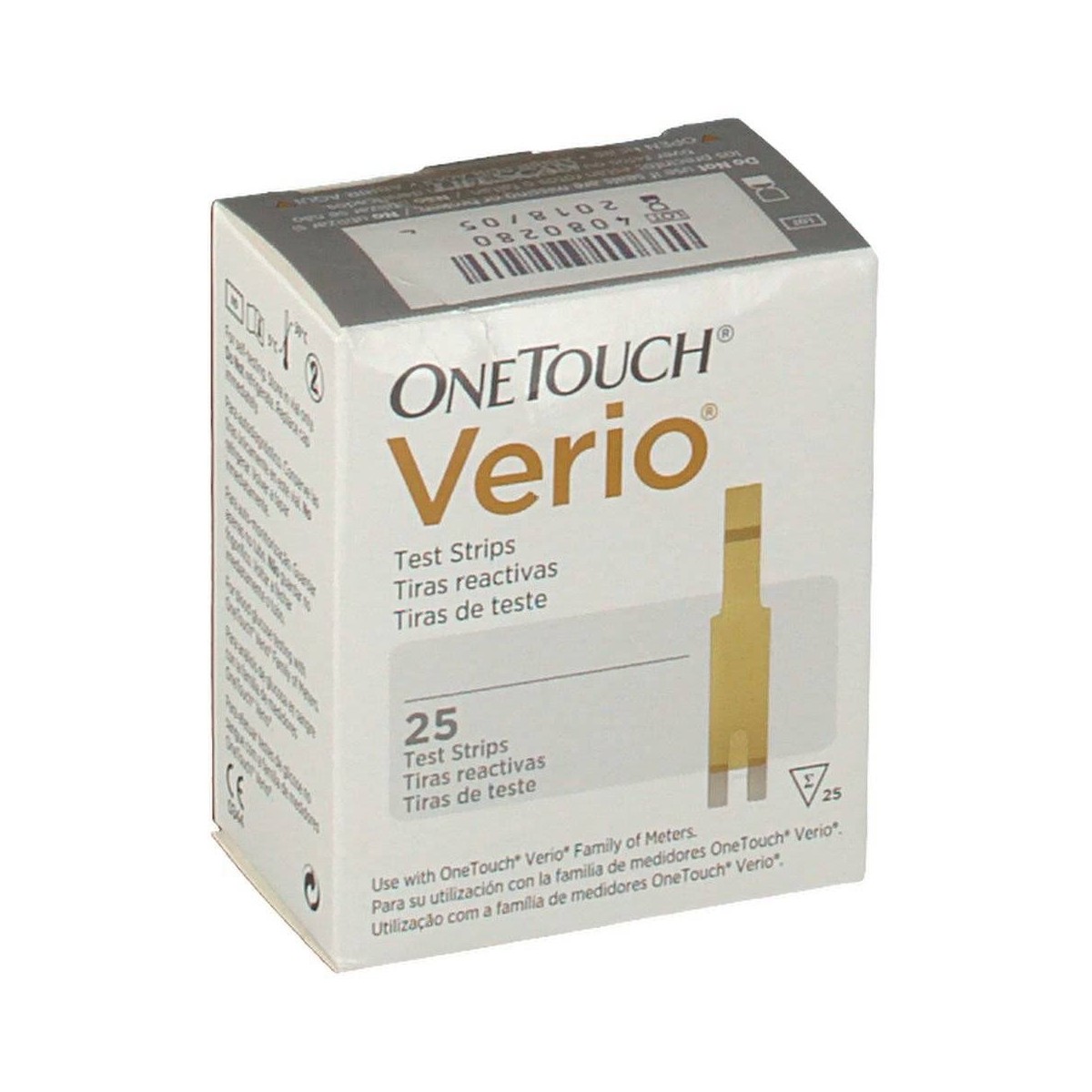 One Touch tiras Reactivas Verio 25  Diabetes