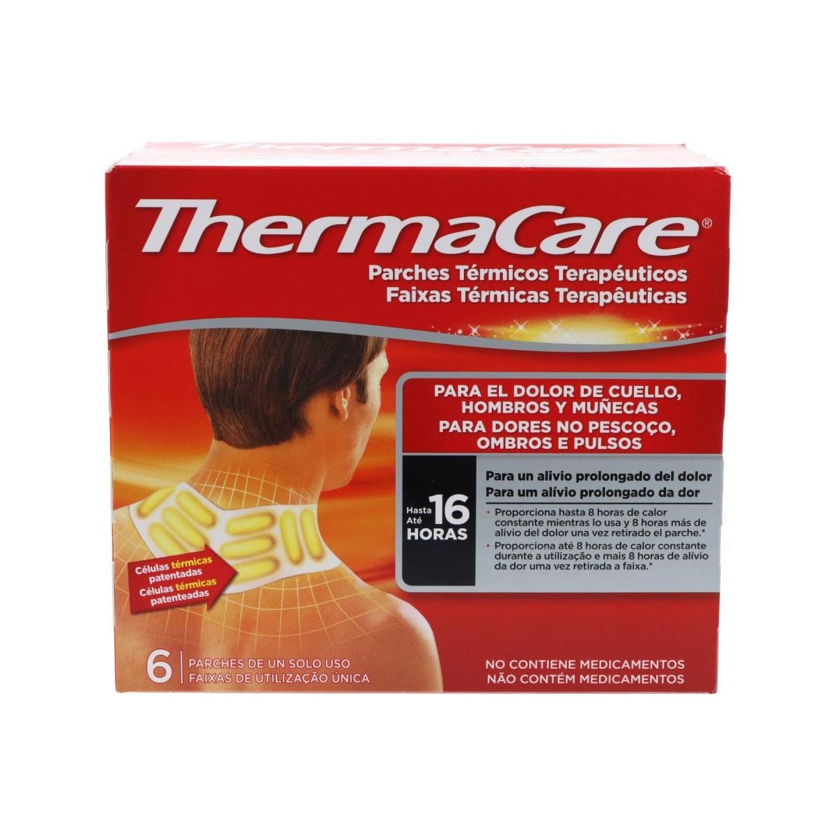Thermacare 6 Parches cuello hombros y muñecas