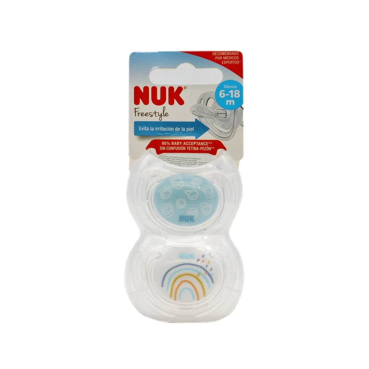 Nuk Chupete Silicona Freestyle 618m 2 Uds