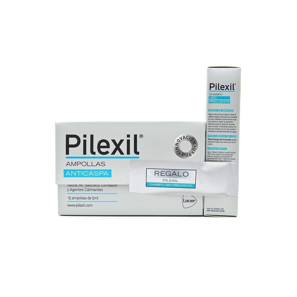 Pilexil Anticaspa 15 Ampollas 5ml  regalo...