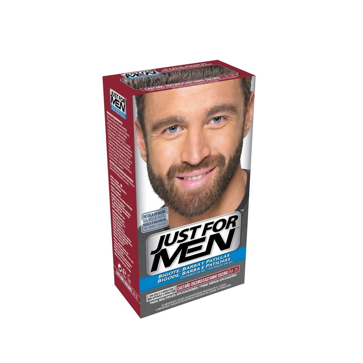 Just for Men Bigote Barba y patillas Castaño...