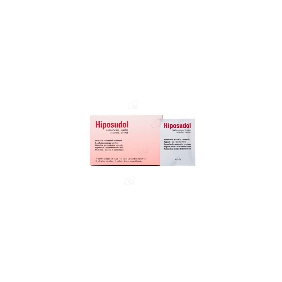 HIPOSUDOL TOALLITAS 3 ML 20 TOALLITAS
