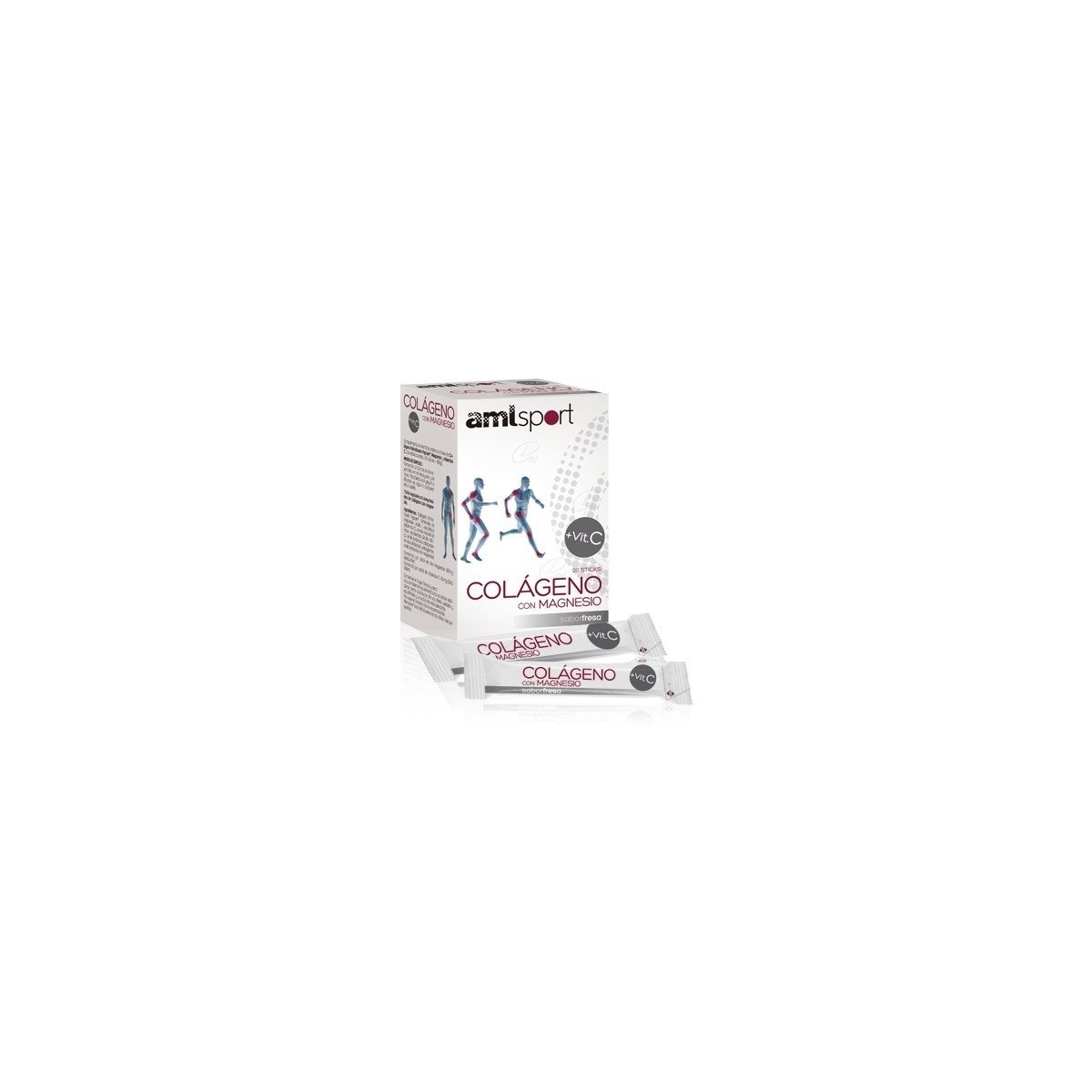 AMLSPORT COLÁGENO CON MAGNESIO  VITAMINA C 20...