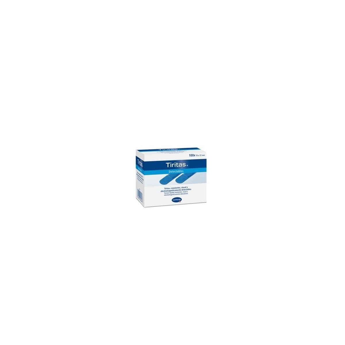 Tiritas detectables 19 x 72 mm 100 U