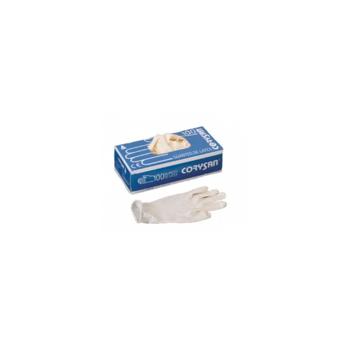 Corysan Guantes de látex Talla Mediana