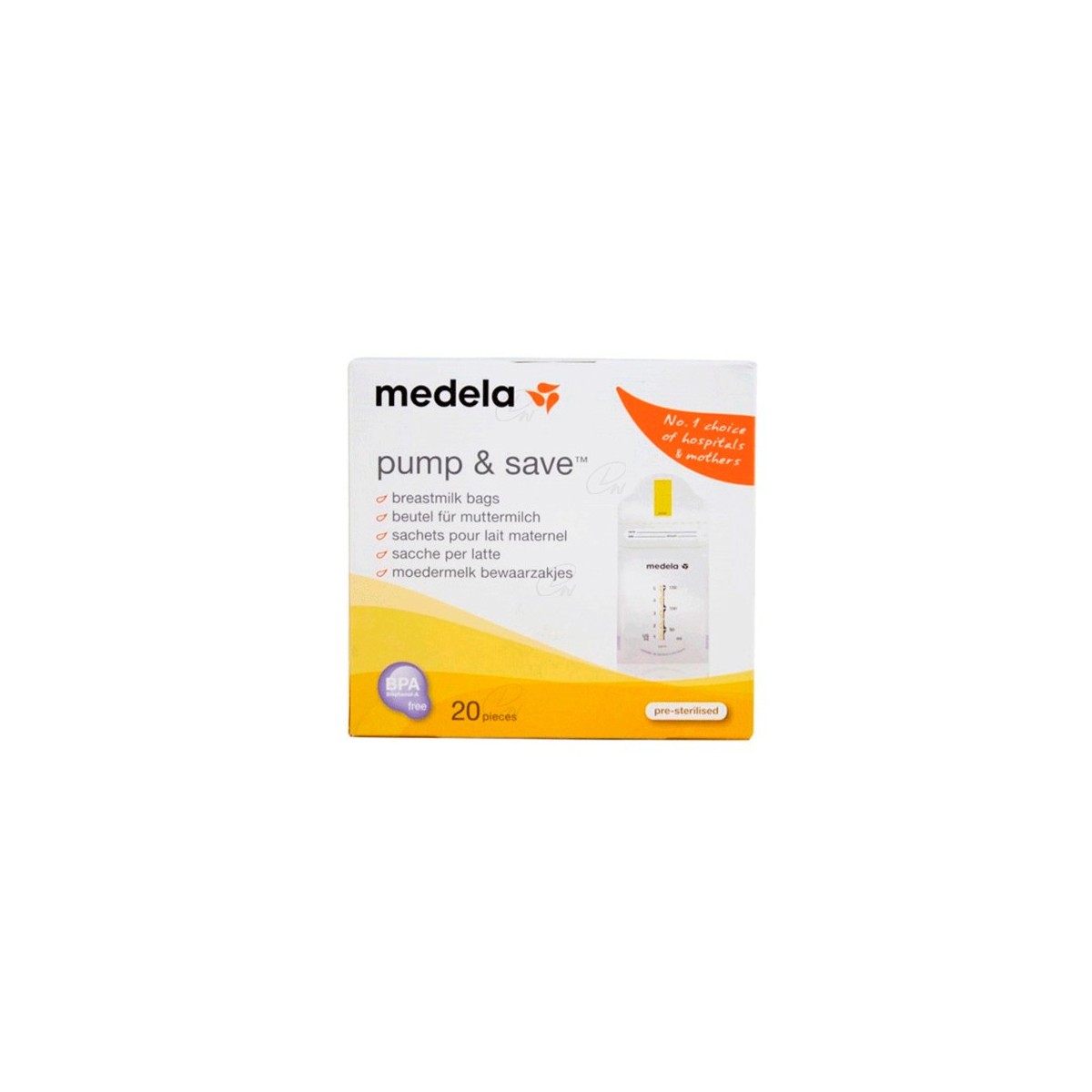 BOLSAS PARA LECHE MATERNA 0 BPA 20 U