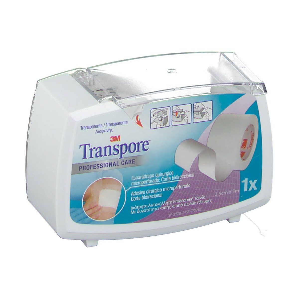 3M Esparadrapo Transpore 5 x 25