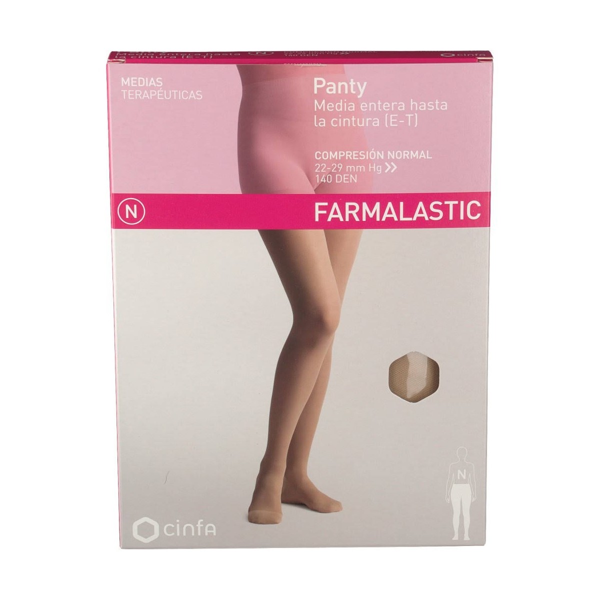 Farmalastic Panty Compresión Normal Camel T media