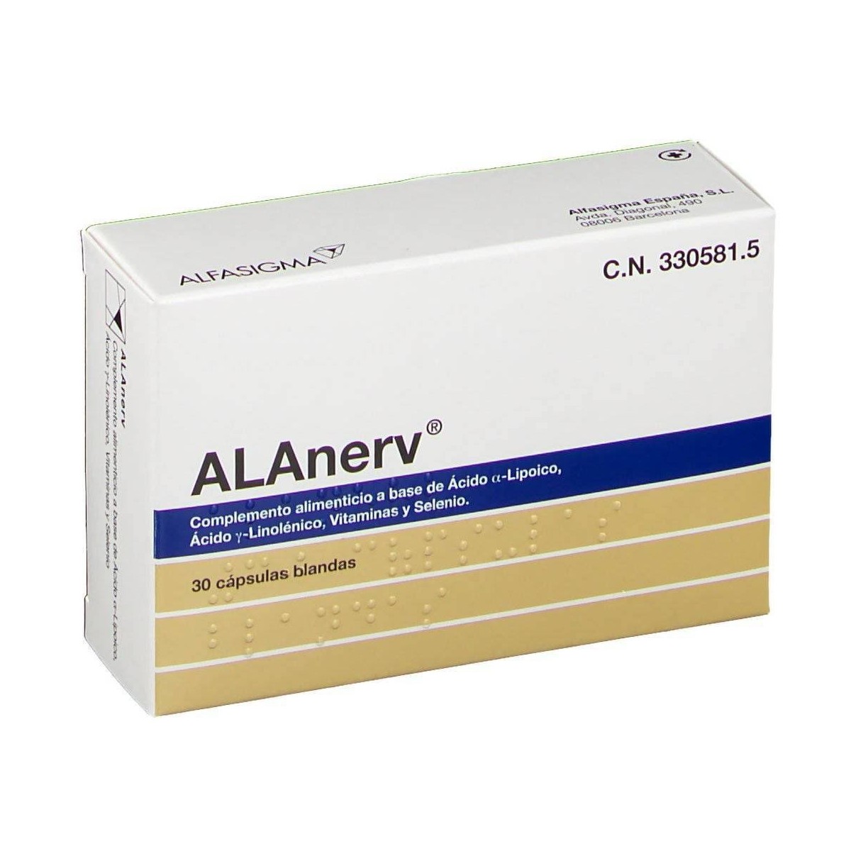 Alanerv  30 cápsulas
