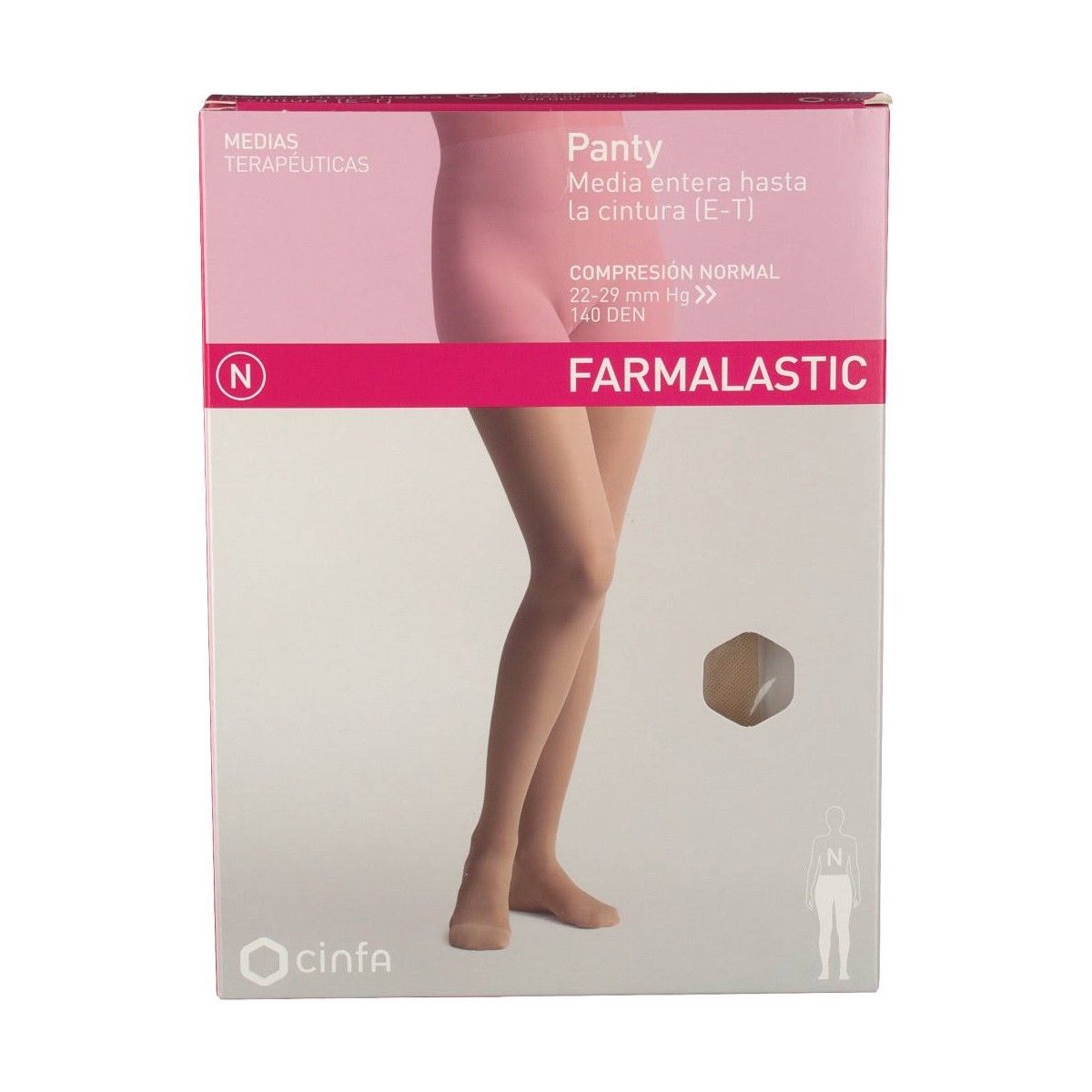 Farmalastic Panty Compresión Normal Beige T grande