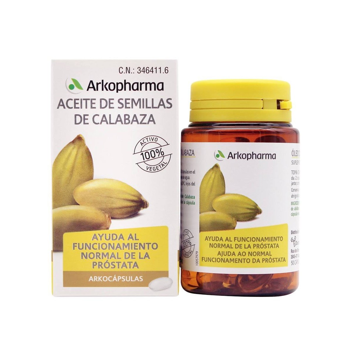 Arkocaps Calabaza Aceite de Semillas 50 cápsulas