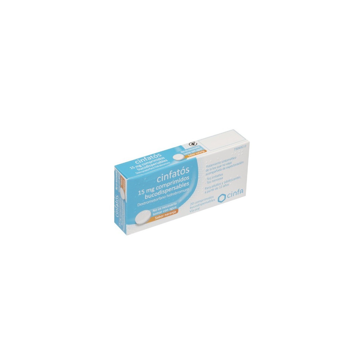 CINFATOS 15 MG COMPRIMIDOS BUCODISPERSABLES