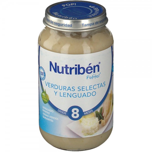 Nutriben Potito Verduras Lenguado 250 gr