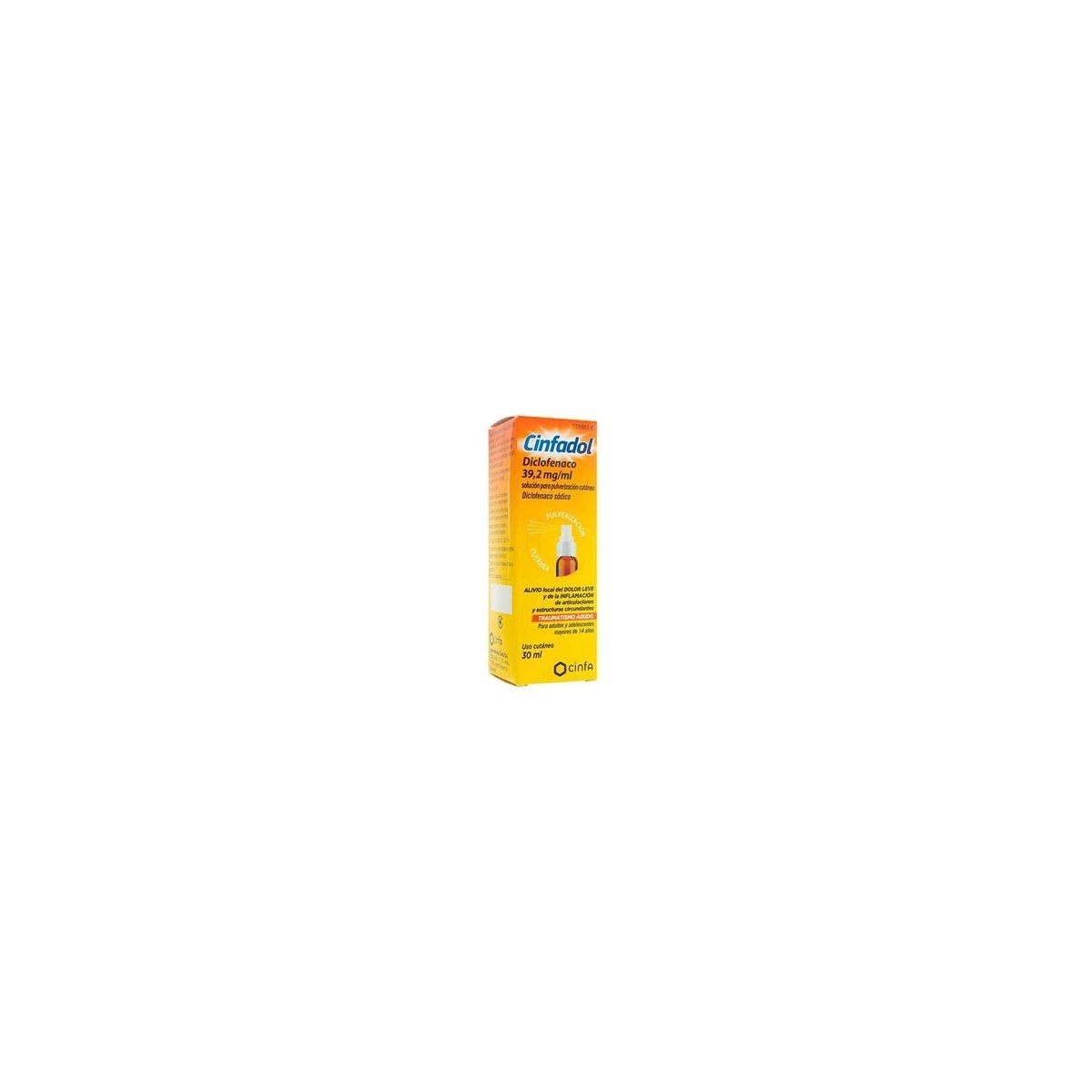 CINFADOL DICLOFENACO 39,2 mg/ml SOLUCION PARA...