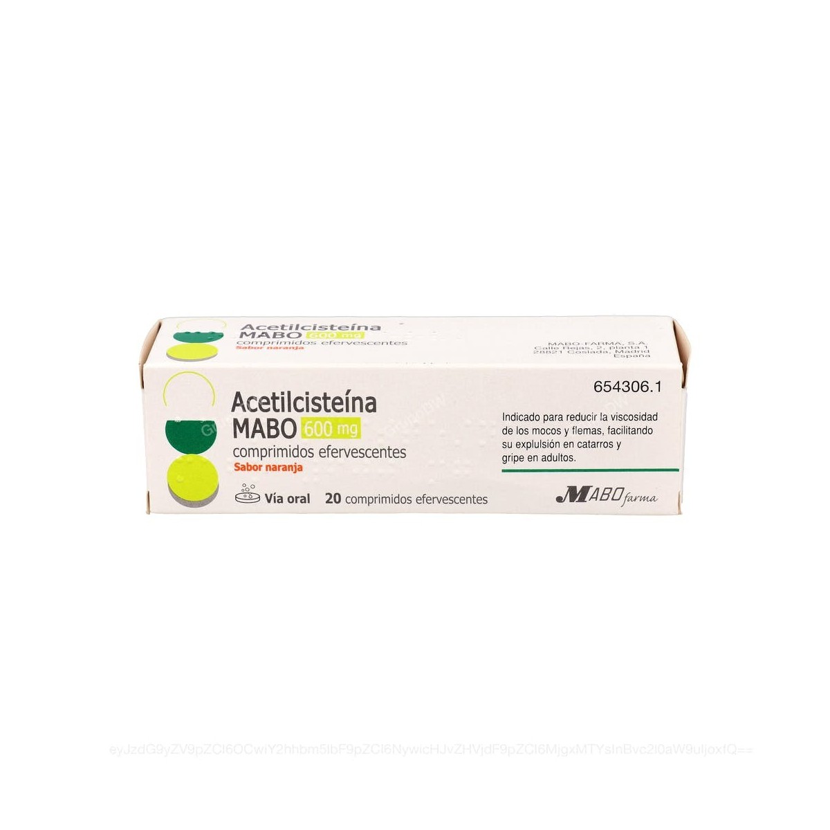 ACETILCISTEINA MABO 600 mg COMPRIMIDOS...