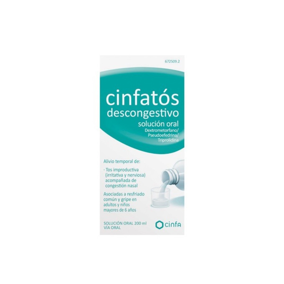 CINFATOS DESCONGESTIVO SOLUCION ORAL, 200 ml