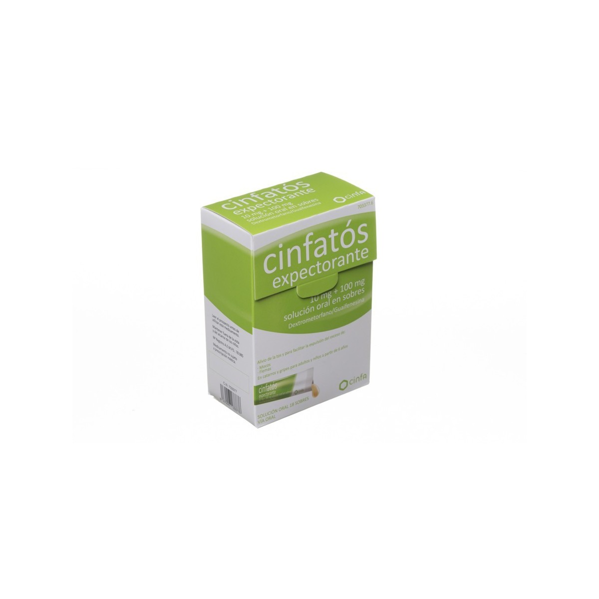 CINFATOS EXPECTORANTE  10 mg + 100 mg solución...