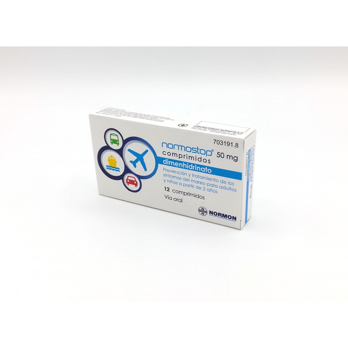NORMOSTOP 50 mg COMPRIMIDOS, 12 comprimidos...