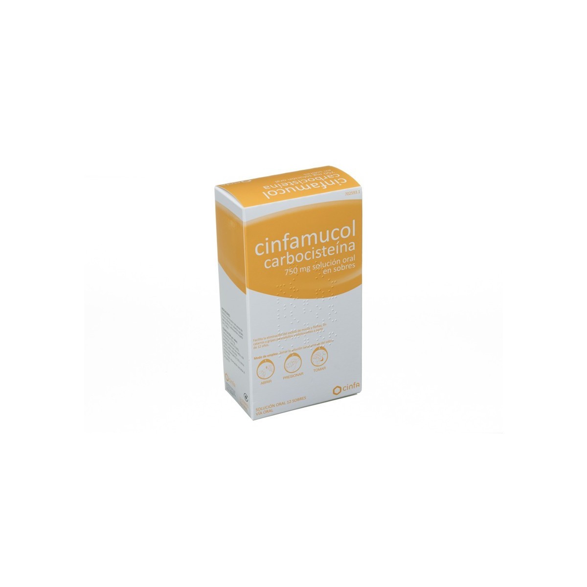 CINFAMUCOL CARBOCISTEINA 750 MG 12 SOBRES...