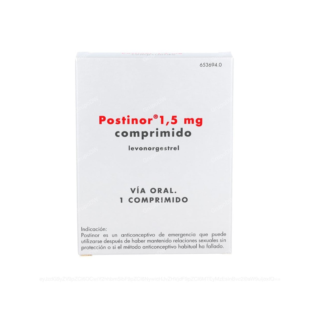 POSTINOR 1,5 mg COMPRIMIDO, 1 comprimido