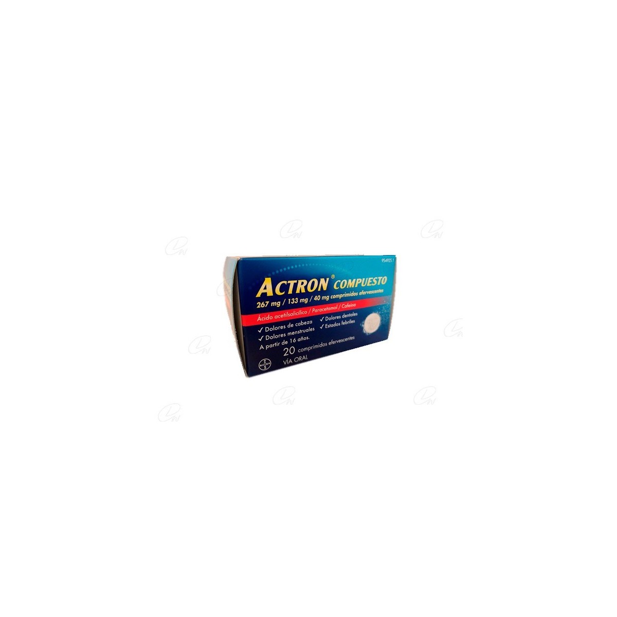 ACTRON COMPUESTO 267 mg / 133 mg / 40 mg...