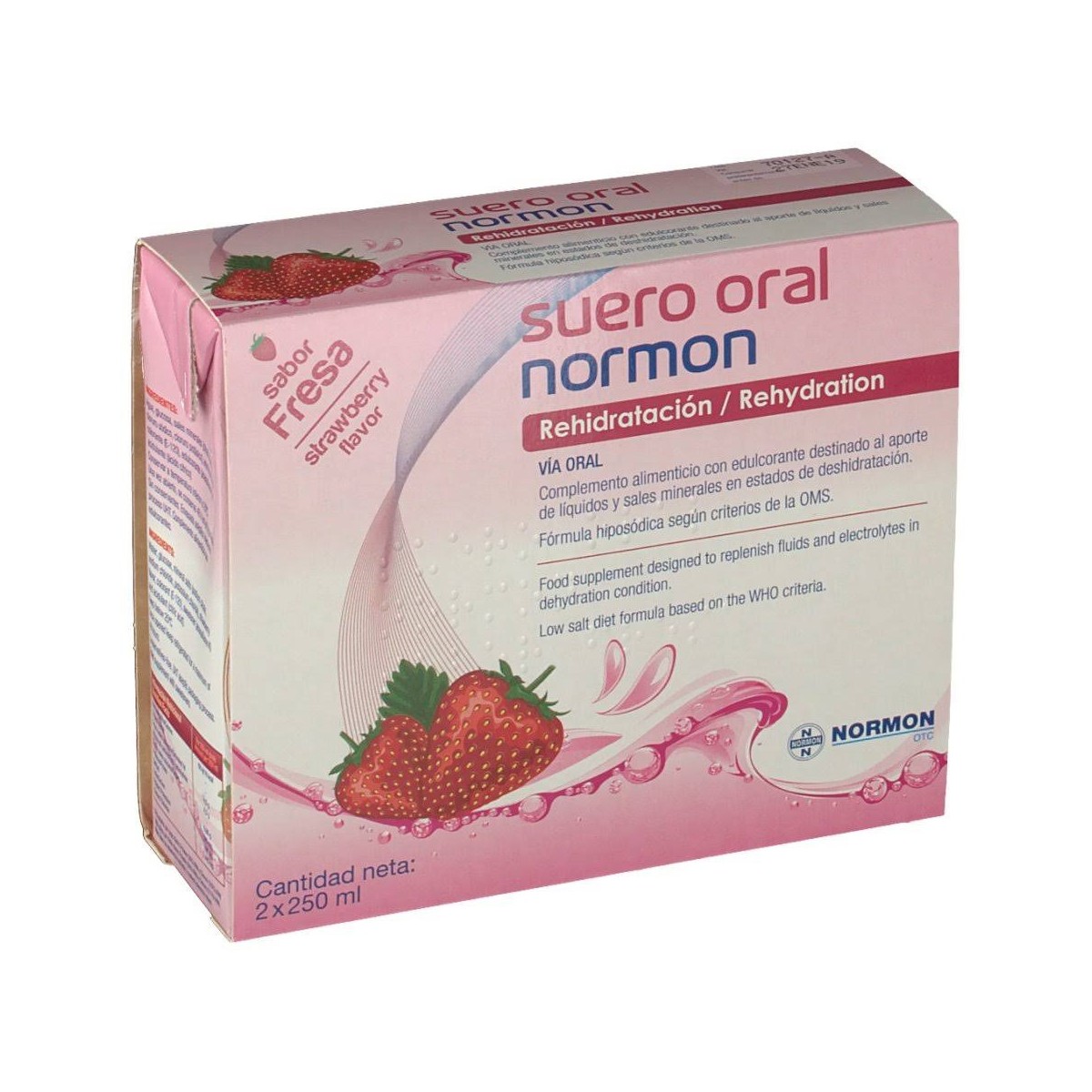 Suero Oral Normon Fresa 250 ml