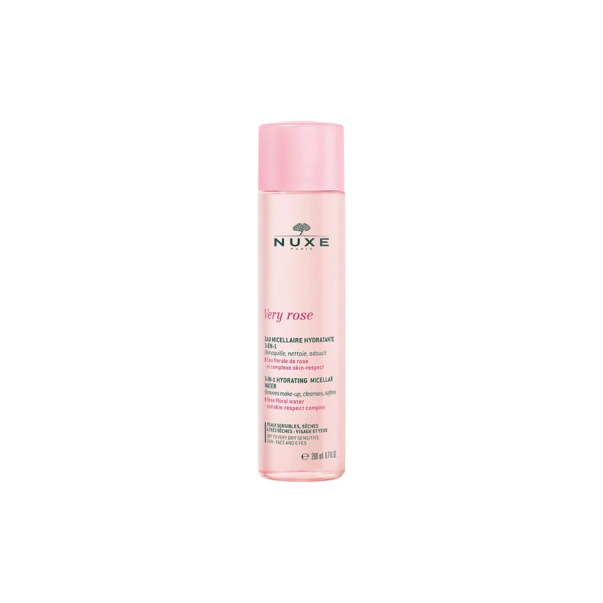 NUXE  Very Rose Agua Micelar Hidratante 3-en-1...
