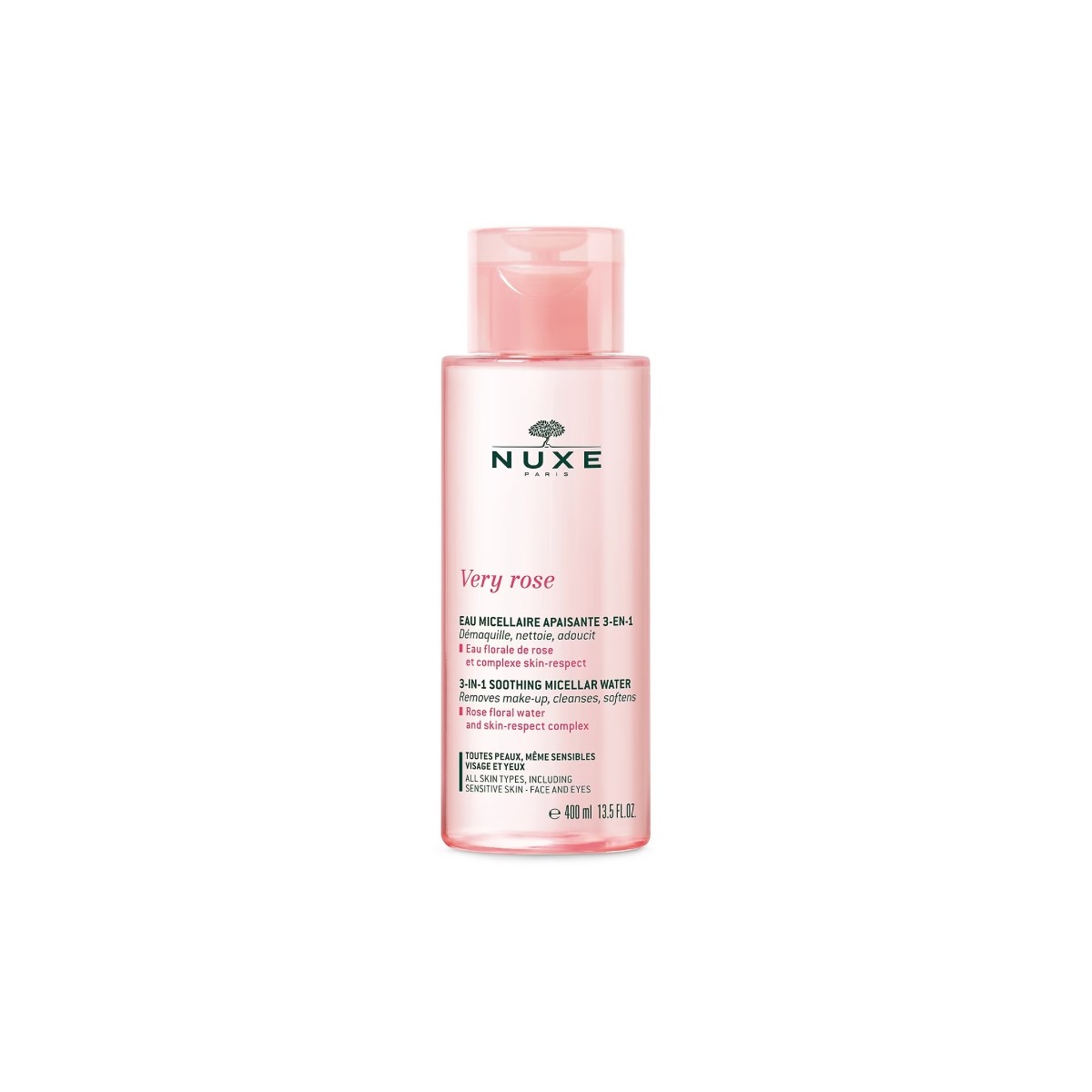 NUXE Very Rose Agua Micelar Calmante 3-en-1 400 ml