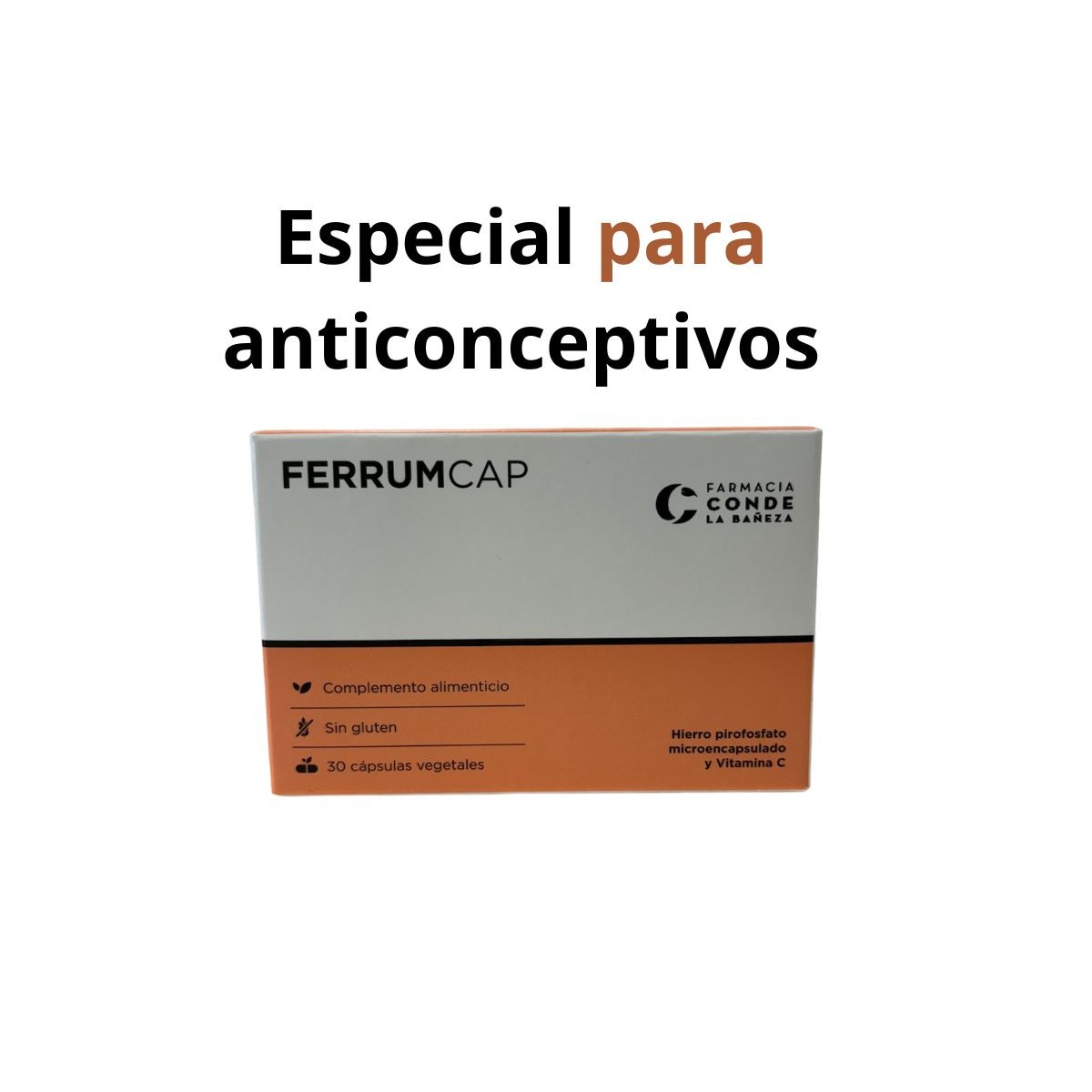Farmacia Conde Ferrum Cap Hierro+Vit c 30 cápsulas