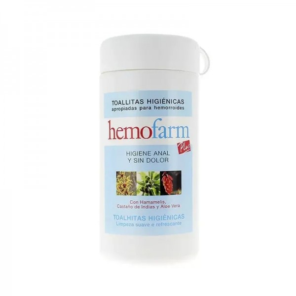 Hemofarm Plus 60 Toallitas Bote