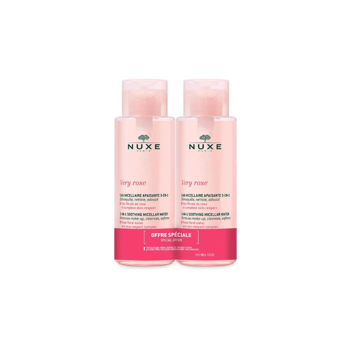 NUXE Very Rose Agua Micelar Calmante 3-en-1...